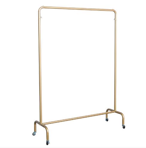 Clothing store with pulley rack Bedroom Furniture Women's cloth show nano-gold shelf movable hanging clothes racks