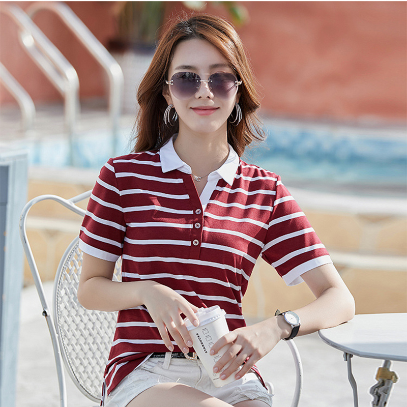 High Quality New Striped Cotton Plus Size Shirts Women 2020 Spring Casual Short Sleeve Cotton Tops Female Breathable, Red
High Quality New Striped Cotton Plus Size Shirts Women 2020 Spring Casual Short Sleeve Cotton Tops Female Breathable, Red