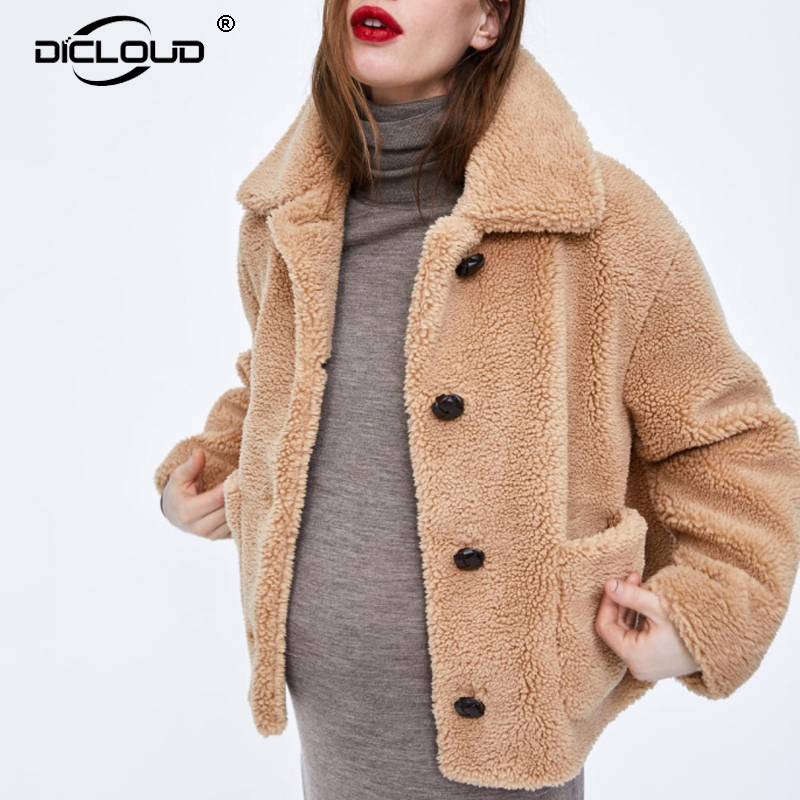 Oversized Women Winter Teddy Bear Jackets Coats 2019 Autumn Thick Warm Lambwool Faux Fur Jacket Ins Fashion Streetwear Women, Beige
Oversized Women Winter Teddy Bear Jackets Coats 2019 Autumn Thick Warm Lambwool Faux Fur Jacket Ins Fashion Streetwear Women, Beige