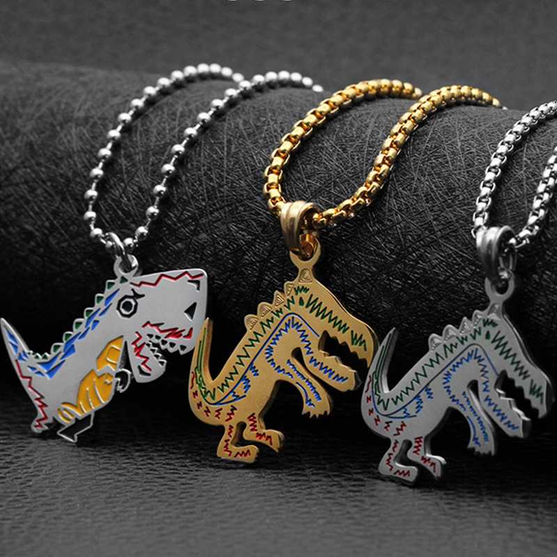Streetwear Accessories Cute Dinosaur Pendant Necklace For Women 2020 Fashion Colorful Custom Necklaces Female Hip Hop Jewelry
Streetwear Accessories Cute Dinosaur Pendant Necklace For Women 2020 Fashion Colorful Custom Necklaces Female Hip Hop Jewelry