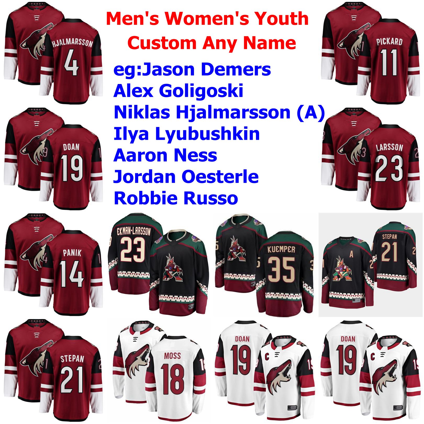 4XL-6XL Arizona Coyotes Jerseys Jason Demers Jersey Alex Goligoski Hjalmarsson Ilya Lyubushkin Aaron Ness Hockey Jerseys Custom Stitched, Mens veterans day jersey
4XL-6XL Arizona Coyotes Jerseys Jason Demers Jersey Alex Goligoski Hjalmarsson Ilya Lyubushkin Aaron Ness Hockey Jerseys Custom Stitched, Mens veterans day jersey
