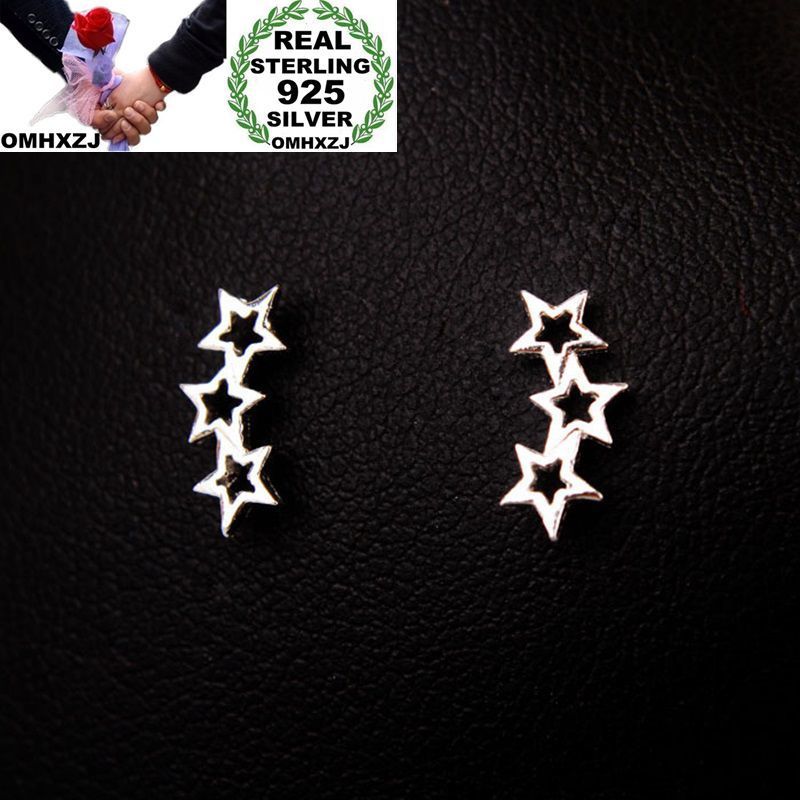 OMHXZJ Wholesale European Studs Fashion Woman Girl Party Wedding Gift Silver Hollow Star 925 Sterling Silver Stud Earrings EA75
OMHXZJ Wholesale European Studs Fashion Woman Girl Party Wedding Gift Silver Hollow Star 925 Sterling Silver Stud Earrings EA75