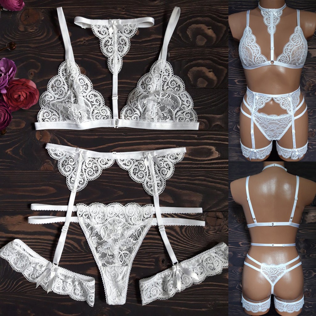 Best Selling Harness Appliques Underwire Sexy Women Intimates 2019 Black Thongs V-String Transparent Female Underwear Bra Set*X, White
Best Selling Harness Appliques Underwire Sexy Women Intimates 2019 Black Thongs V-String Transparent Female Underwear Bra Set*X, White