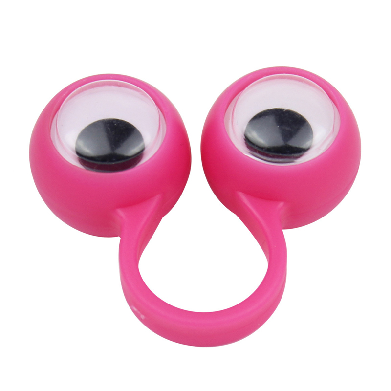 200 Pieces/Lot Eyeballs Finger Ring Funny Toy Cartoon Eyes Ring Decorative Props Halloween Toys Party Accessories Gifts for Children