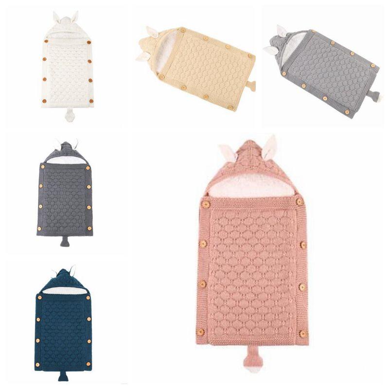 Toddler Sleeping Bags Newborn Knitted Fleece Sleep Sacks Ear Tail Buttons Winter Wraps Anti-Kick Crochet Stroller Cart Swaddle Robes C7029
Toddler Sleeping Bags Newborn Knitted Fleece Sleep Sacks Ear Tail Buttons Winter Wraps Anti-Kick Crochet Stroller Cart Swaddle Robes C7029