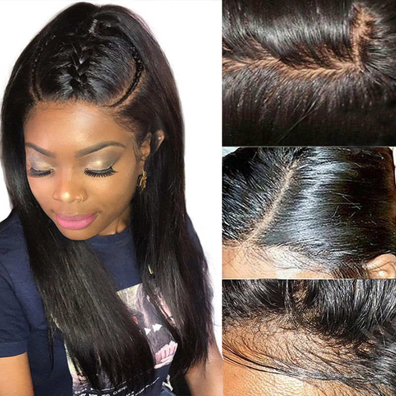 Transparent hd Lace Front Human Hair Wigs Straight Pre Plucked Malaysian Remy Wig Closure 13x4 thin film Frontal 360 For Women 130% diva1