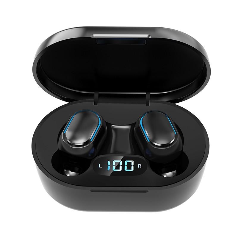 E7S TWS Wireless Earphones Bluetooth 5.0 Noise Cancelling Waterproof LED Display Screen In-ear Gaming Headset Stereo Earbuds, Black
E7S TWS Wireless Earphones Bluetooth 5.0 Noise Cancelling Waterproof LED Display Screen In-ear Gaming Headset Stereo Earbuds, Black