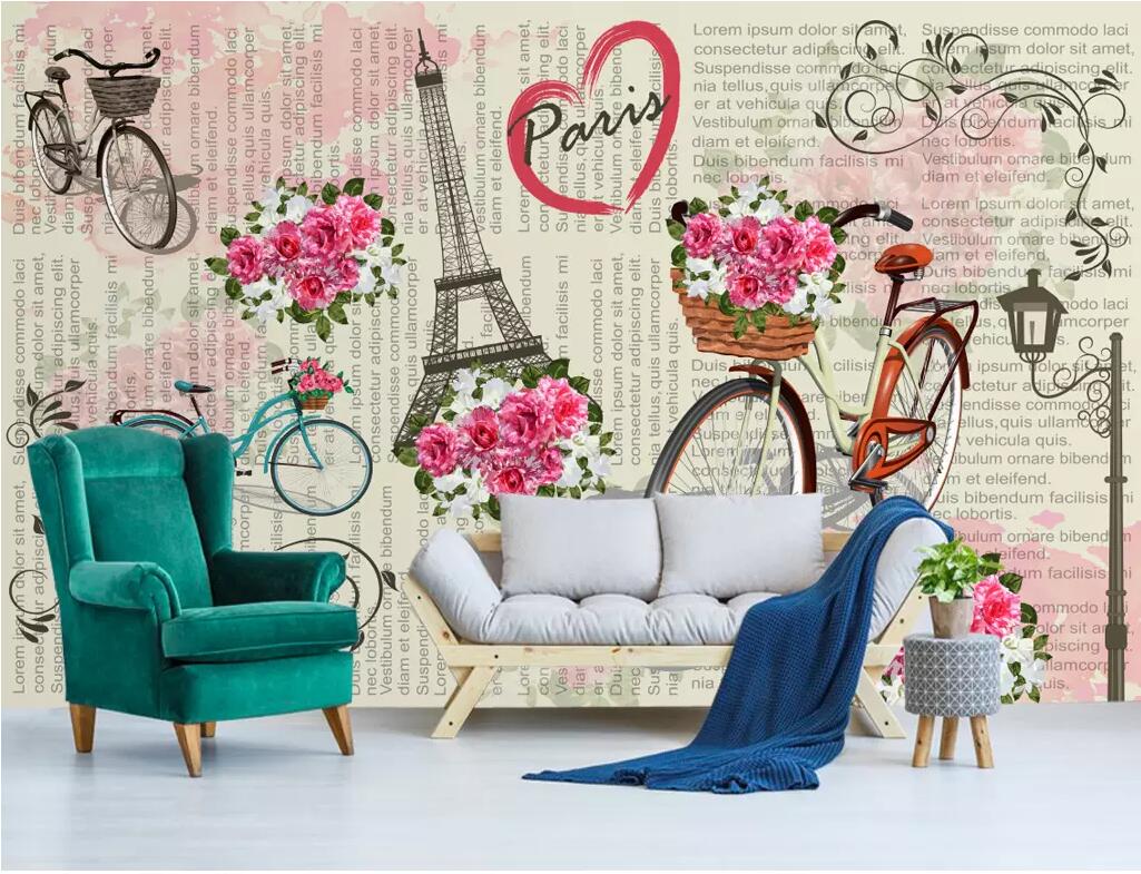 3d room wallpaper custom photo non-woven mural Modern minimalist Nordic Paris bicycle flower TV mural background wallpaper for walls 3 d, Picture shows
3d room wallpaper custom photo non-woven mural Modern minimalist Nordic Paris bicycle flower TV mural background wallpaper for walls 3 d, Picture shows