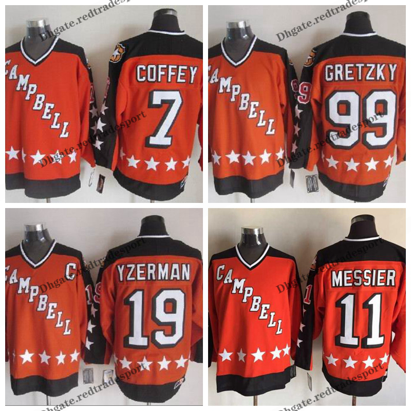 1984 All Star Orange Campbell 19 Steve Yzerman 11 Mark Messier 99 Wayne Gretzky 7 Paul Coffey Hockey Jerseys Stitched Logo, Orange 19
1984 All Star Orange Campbell 19 Steve Yzerman 11 Mark Messier 99 Wayne Gretzky 7 Paul Coffey Hockey Jerseys Stitched Logo, Orange 19