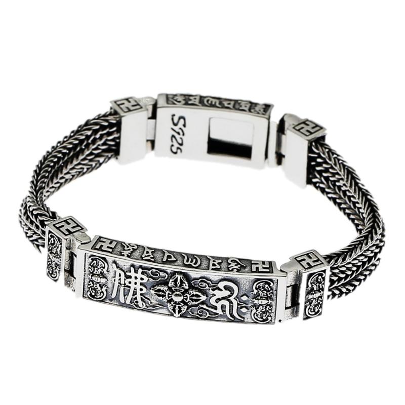 2020 new real s925 pure silver bracelet man retro classic whip chain Thai silver Vajra men bracelet
2020 new real s925 pure silver bracelet man retro classic whip chain Thai silver Vajra men bracelet