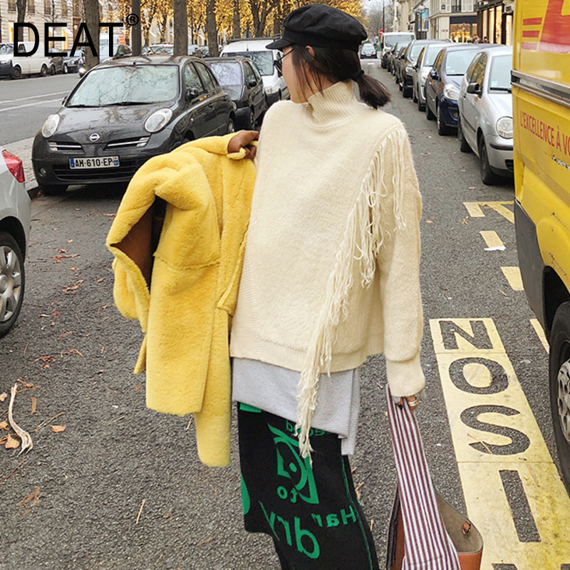 DEAT 2020 new spring fashion women clothes stand collar full sleeves tassels knitting pullover loose sweater WK57712L, Goods in stock
DEAT 2020 new spring fashion women clothes stand collar full sleeves tassels knitting pullover loose sweater WK57712L, Goods in stock