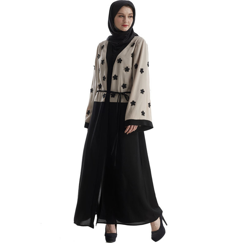 Muslim Women Long sleeve Dubai lace Dress Moroccan fashion embroidery Open Front Cardigan Embroidery Islamic Maxi Dress 4.9
Muslim Women Long sleeve Dubai lace Dress Moroccan fashion embroidery Open Front Cardigan Embroidery Islamic Maxi Dress 4.9