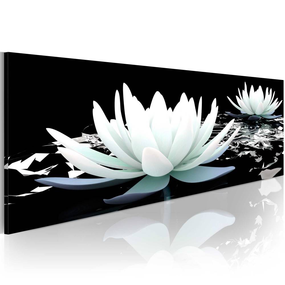 Lotus Flower Abstract Oil Painting on Canvas Home Decor Wall Art Canvas Print Art Decor Watercolor Landscape Multicolor