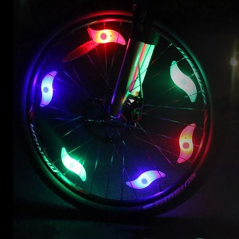 LED Bike Lights Bicycle Spoke Light Accessories Waterproof Flash Lamp Bright Bulb Cycling Wheel Tire Spoke Lighting 4 Colors