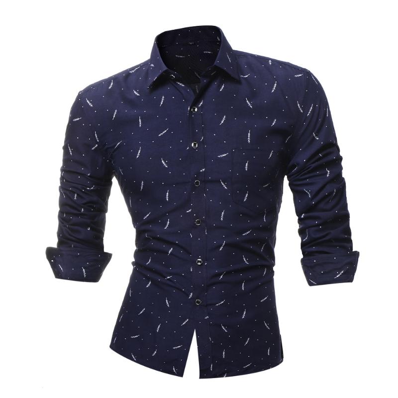 Male 2018 New Men'S Long-Sleeved Dress Shirt Print shirt Men'S Casual Slim Lapel Male Quality Camisa Masculina Large Size 4XL YU, Blue
Male 2018 New Men'S Long-Sleeved Dress Shirt Print shirt Men'S Casual Slim Lapel Male Quality Camisa Masculina Large Size 4XL YU, Blue
