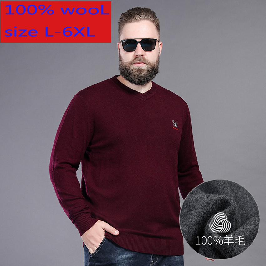 New Extra Large Pure Sweater Men Loose Warm Autumn Winter Casual Computer Knitted V-neck Thick Plus Size XL 2XL 3XL 4XL 5XL6XL, Black
New Extra Large Pure Sweater Men Loose Warm Autumn Winter Casual Computer Knitted V-neck Thick Plus Size XL 2XL 3XL 4XL 5XL6XL, Black
