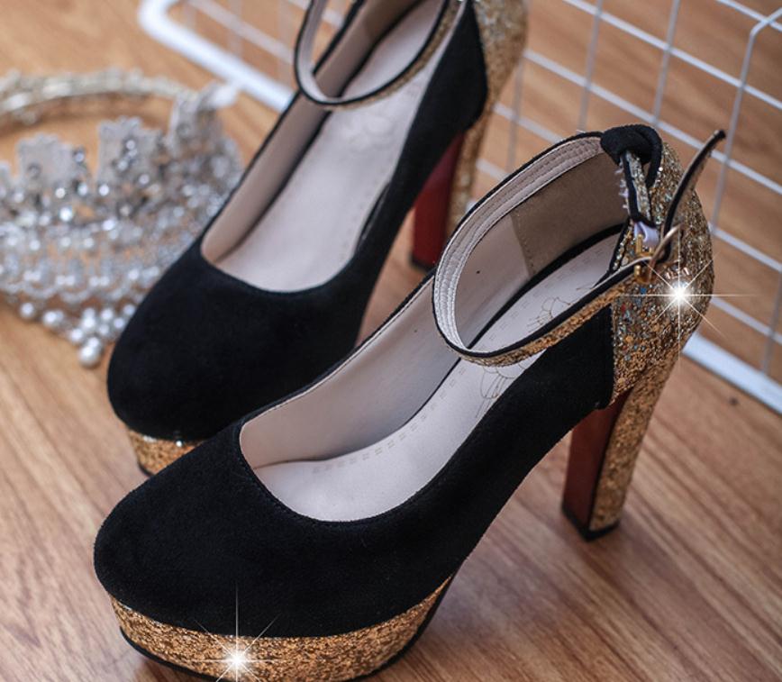 2019 Women's shoes in Spring and Autumn with New style High heel Coarse heel round head Suede @888888, Red
2019 Women's shoes in Spring and Autumn with New style High heel Coarse heel round head Suede @888888, Red