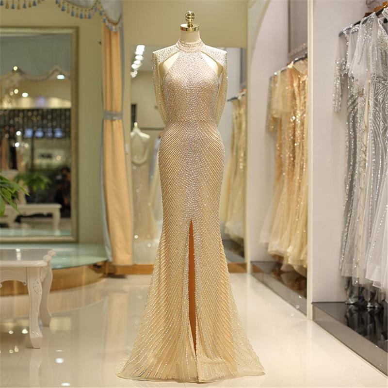 Stunning Formal Celebrity Dresses High Neck Backless Sequins Beaded Mermaid Party Evening Gowns Side Split Sexy Woman Robe De, As picture
Stunning Formal Celebrity Dresses High Neck Backless Sequins Beaded Mermaid Party Evening Gowns Side Split Sexy Woman Robe De, As picture