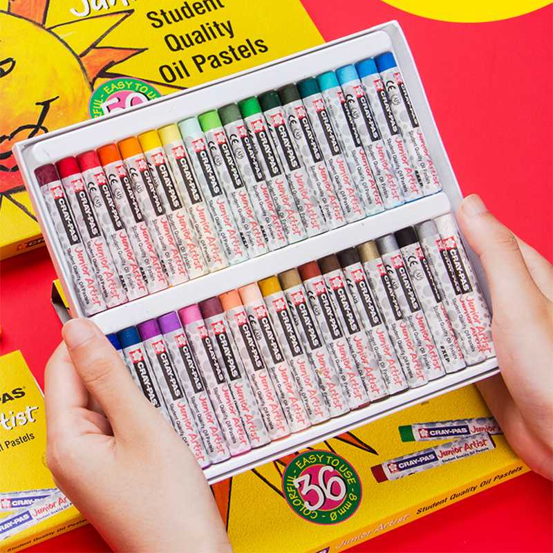 SAKURA XEP/XLP Oil Pastel Set 12/16/25/36/50 Colors Cylindrical Crayons Washable Student Graffiti Painting Drawing Art Supplies
SAKURA XEP/XLP Oil Pastel Set 12/16/25/36/50 Colors Cylindrical Crayons Washable Student Graffiti Painting Drawing Art Supplies