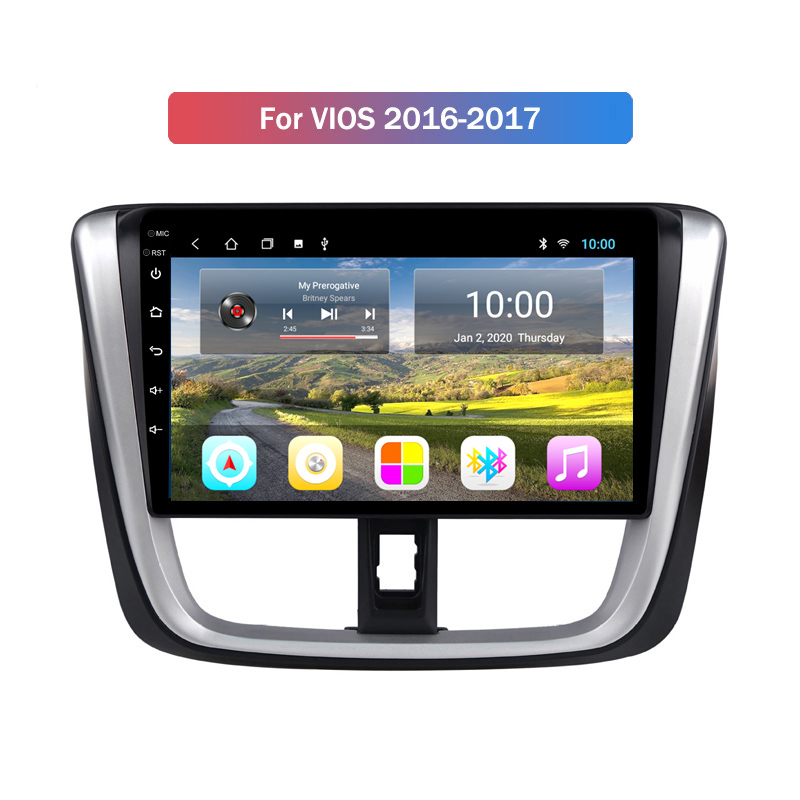 2G RAM Car Radio Multimedia Android 10 Video Player Navigation GPS For Toyota VIOS 2016-2017
2G RAM Car Radio Multimedia Android 10 Video Player Navigation GPS For Toyota VIOS 2016-2017