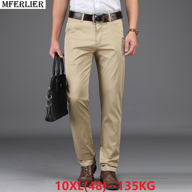 MFERLIER autumn men Smart casual pants plus size big 7XL 8XL 9XL 10XL pants 44 46 48 Elasticity Stretch Trousers Straight Khaki
MFERLIER autumn men Smart casual pants plus size big 7XL 8XL 9XL 10XL pants 44 46 48 Elasticity Stretch Trousers Straight Khaki