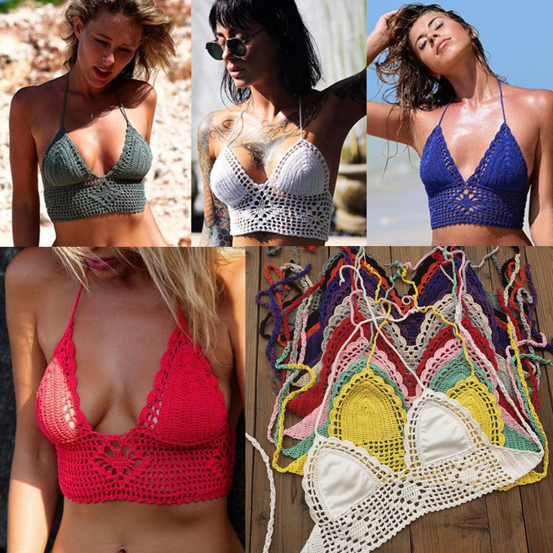 11 Color Beach Crochet Bikini Top Lining Summer Swimwear Honeymoon Hippy Bra Swimming Pools Spas Yacht Surf, Pink
11 Color Beach Crochet Bikini Top Lining Summer Swimwear Honeymoon Hippy Bra Swimming Pools Spas Yacht Surf, Pink