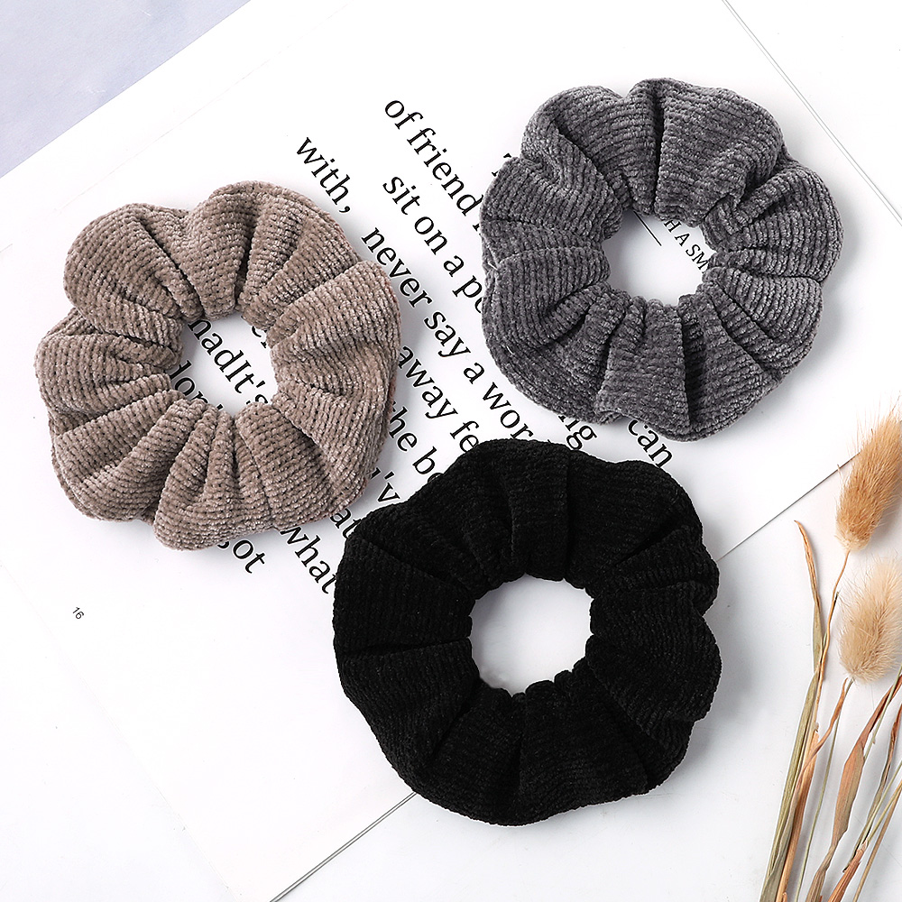 Fashion Hair Scrunchies Bobble Solid Color Sports Elastic Dance Headband Rope Women Hair Band Ring Soft Scrunchie Ponytail 20pcs 1029A