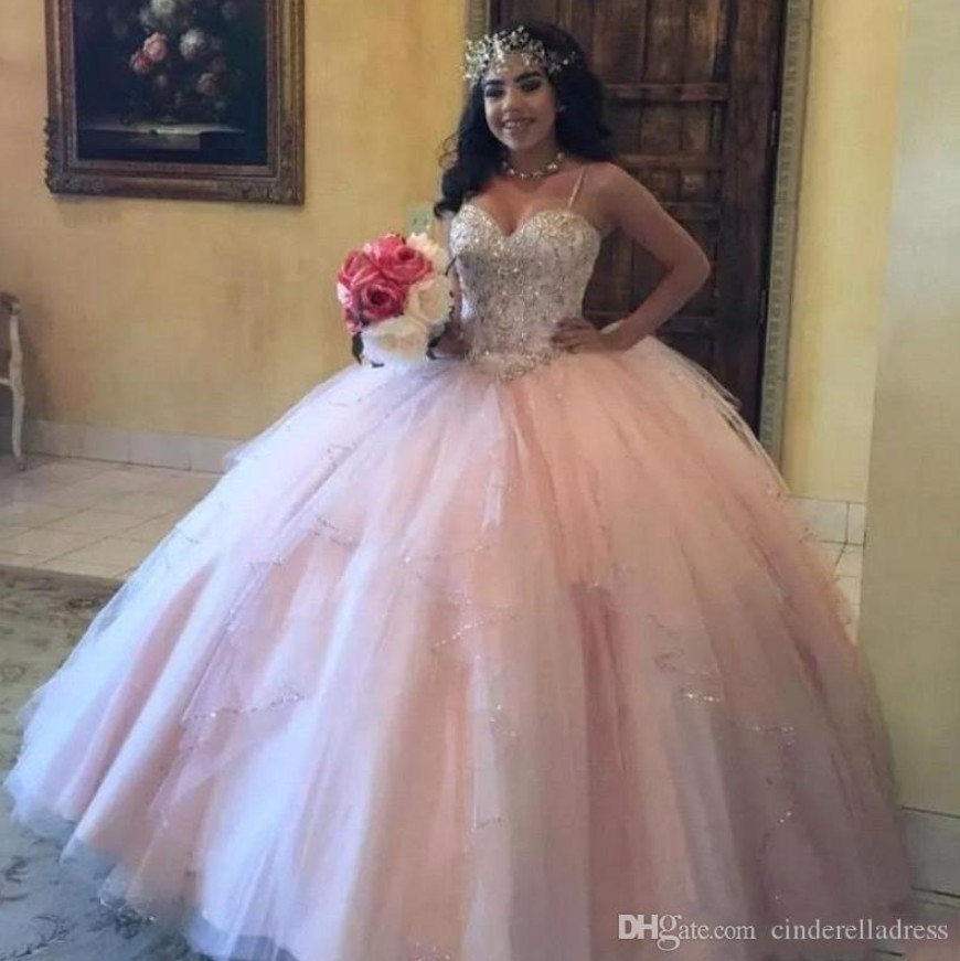 2020 Vintage Puffy Skirts Ball Gown Quinceanera Dresses Spaghetti Straps Backless Crystal Beaded Long Bridal Evening Gowns BC0395, Chocolate
2020 Vintage Puffy Skirts Ball Gown Quinceanera Dresses Spaghetti Straps Backless Crystal Beaded Long Bridal Evening Gowns BC0395, Chocolate