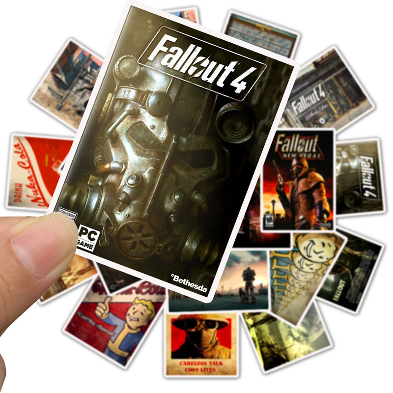 25pcs/Set Cool Waterproof Game Fallout Graffiti Stickers Skateboard Suitcase Guitar Laptop Motorcycle Children Funny Sticker Kids Toys