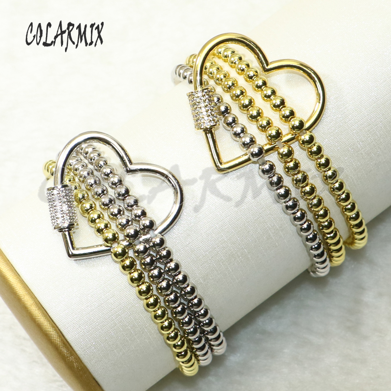 Link, Chain 5pcs Big Heart Bolt Bracelets Shape Lock Bracelet Crystal Fashion Jewelry Accessories Gift For Women 50666
Link, Chain 5pcs Big Heart Bolt Bracelets Shape Lock Bracelet Crystal Fashion Jewelry Accessories Gift For Women 50666
