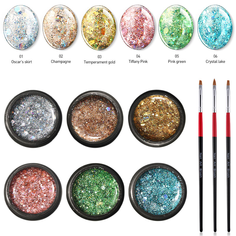 Beauty 7Pcs/Lot Platinum Glitter Uv Gel Nail Polish Soak Off Painting Sequins Led Gel Nail Enamel Semi Permanent
Beauty 7Pcs/Lot Platinum Glitter Uv Gel Nail Polish Soak Off Painting Sequins Led Gel Nail Enamel Semi Permanent