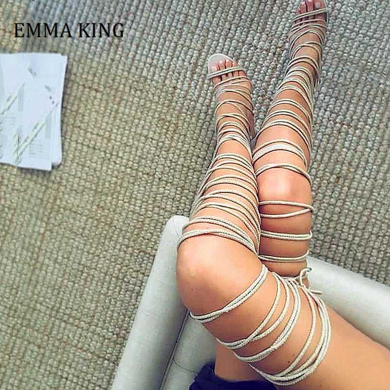 2020 Gladiator Sandalias Botas Back Zipper Lace-up Peep toe Summer High Heels Summer Party Wedding Lace-Up Sandals Pumps, Black 10cm
2020 Gladiator Sandalias Botas Back Zipper Lace-up Peep toe Summer High Heels Summer Party Wedding Lace-Up Sandals Pumps, Black 10cm