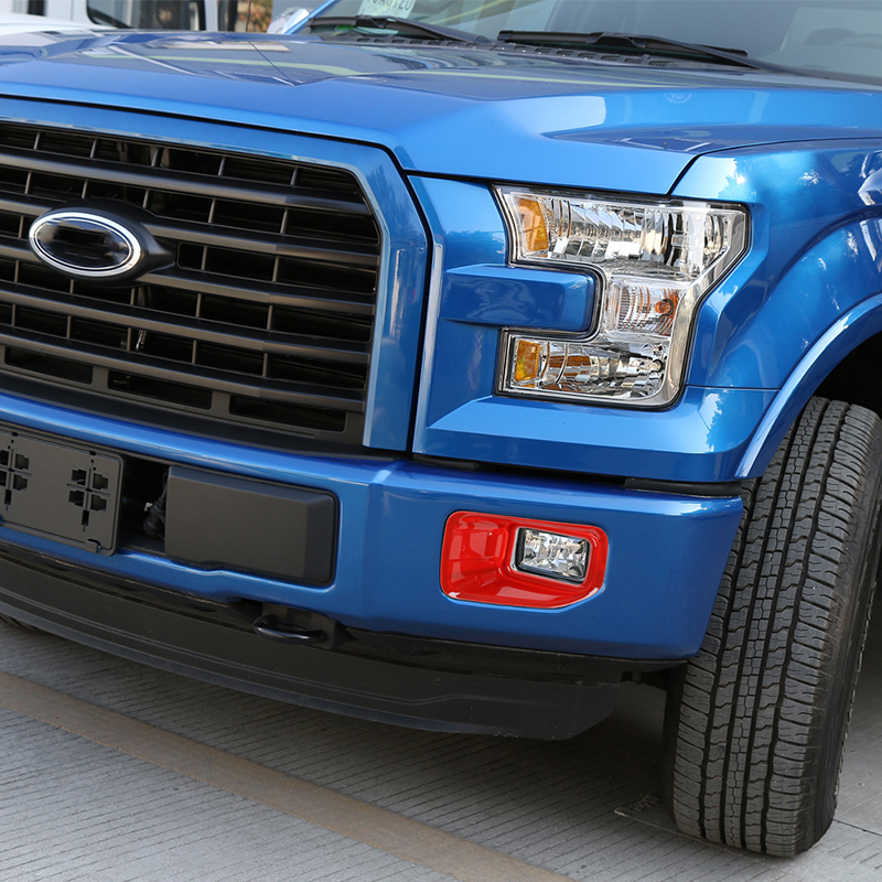 ABS Front Fog Shade Lamp Decorative Cover For Ford F150 2015 UP Car Styling Exterior Accessories