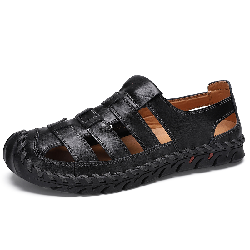 Genuine Leather Mens Sandals Summer Beach Casual And Comfortable Man Outdoor Sandals Shoes, Black
Genuine Leather Mens Sandals Summer Beach Casual And Comfortable Man Outdoor Sandals Shoes, Black