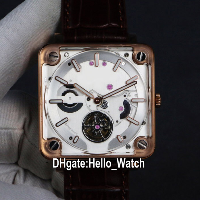 New 42.5mm Experimental BR-X2 BRX2-MRTB-ST Silver Dial Automatic Tourbillon Mens Watch Rose Gold Case Leather Strap Watches Hello_Watch, Custom waterproof service
New 42.5mm Experimental BR-X2 BRX2-MRTB-ST Silver Dial Automatic Tourbillon Mens Watch Rose Gold Case Leather Strap Watches Hello_Watch, Custom waterproof service