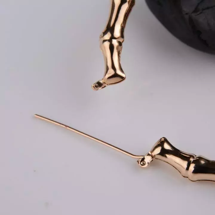 wholesale new basketball wives gold silver tone heart star bamboo joint hoop earrings jewelry africa ethnic large hoop earrings