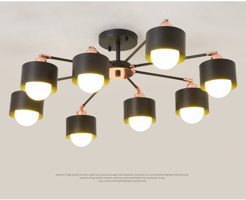 Modern ceiling lights Pendant Lamps for living room bedroom Kitchen Iron Lampshade plafonnier led indoor home lighting luminarias para teto