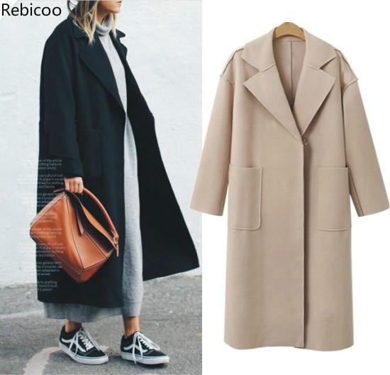 Autumn and Winter Wear New Large Size Women's Woolen Coat Suit Collar Loose Long Section Woolen Coat, Black
Autumn and Winter Wear New Large Size Women's Woolen Coat Suit Collar Loose Long Section Woolen Coat, Black