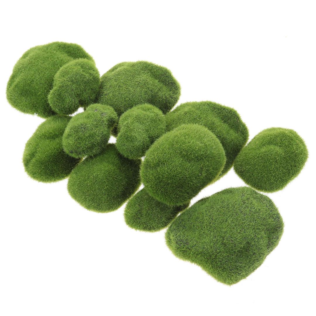 12Pcs Creative Artificial Nontoxic Irregular Decorative Simulation Moss Irregular Green Stones Fake Plants for Home Decoration, As pic
12Pcs Creative Artificial Nontoxic Irregular Decorative Simulation Moss Irregular Green Stones Fake Plants for Home Decoration, As pic