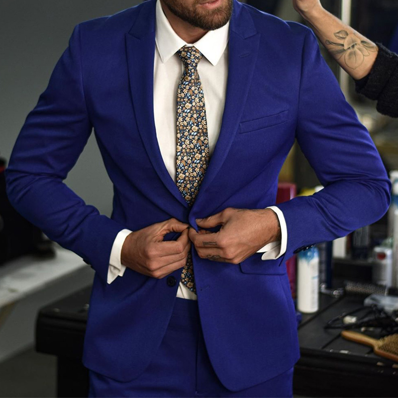 2 piece Slim fit Boyfriend Men Suits for Wedding Prom Royal Blue Custom one Button Groom Tuxedos 2020 Man Fashion Clothes, Black
2 piece Slim fit Boyfriend Men Suits for Wedding Prom Royal Blue Custom one Button Groom Tuxedos 2020 Man Fashion Clothes, Black