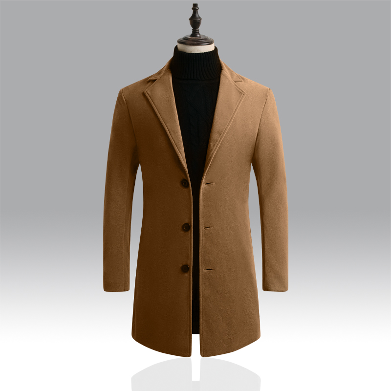 Autumn Winter Mens Brand Fleece blends Jacket Male Overcoat Casual Solid Slim collar coats Long cotton trench coat Streetwear, Black
Autumn Winter Mens Brand Fleece blends Jacket Male Overcoat Casual Solid Slim collar coats Long cotton trench coat Streetwear, Black