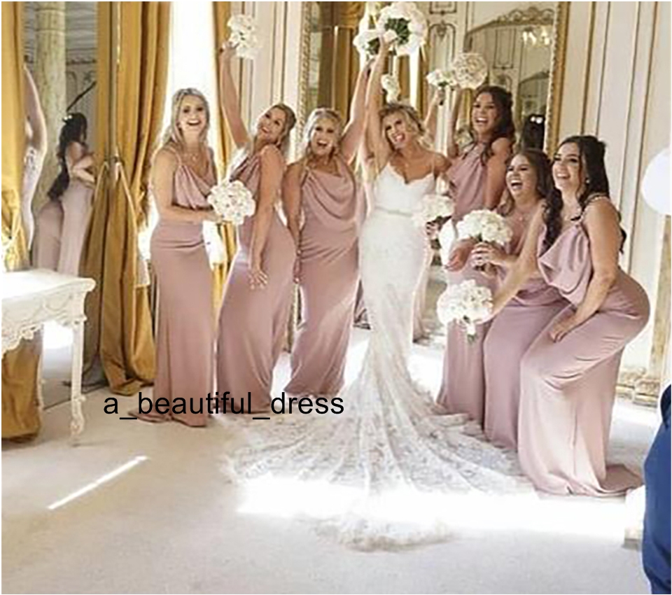 Formal Dresses Bridesmaids Simple Bridesmaid Dress Sleeveless Formal Dress Chiffion Sleeveless Long Bridesmaid Dresses Plus Size Custom