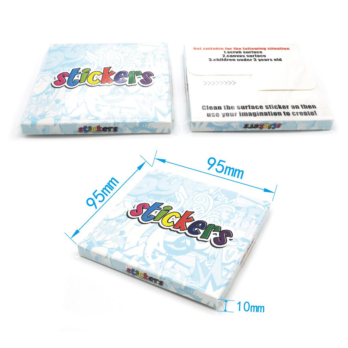2Set = 70pcs Blue Small Fresh Vsco Sticker Personalized Doodle Suitcase Waterproof Sticker