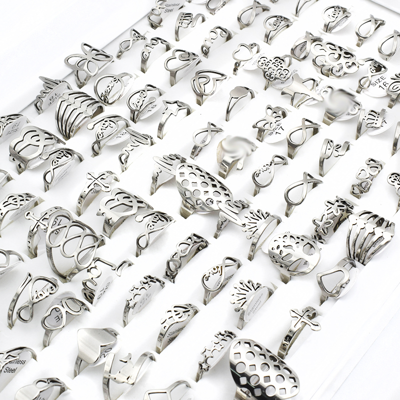 20 Pieces/lot Small Mix Stainless Steel Rings for Women Music Butterfly Flower Charm Cross Love Letter Ring Wholesale lots bulk
20 Pieces/lot Small Mix Stainless Steel Rings for Women Music Butterfly Flower Charm Cross Love Letter Ring Wholesale lots bulk