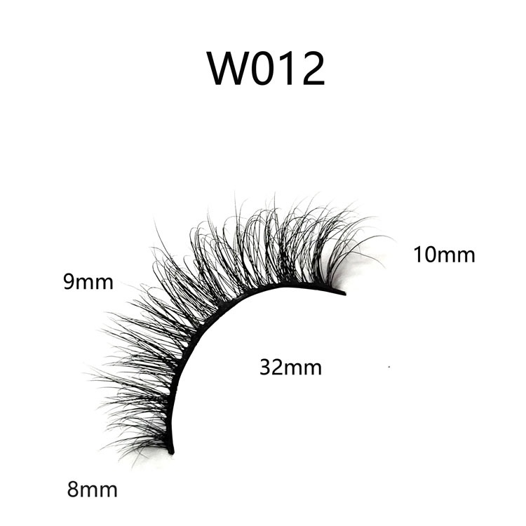 10mm 3D 100% Siberian Mink Eyelashes 5D False Eyelashes Natural Style Slender Stereo Multilayer Mink Lashes Makeup Fake Eyelash Extension