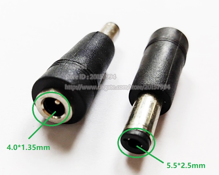 dc 4 0x1 35mm female to dc 5 5x2 5mm compatible dc 5 5x2 1mm male plug power adapter connector free 10pcs
dc 4 0x1 35mm female to dc 5 5x2 5mm compatible dc 5 5x2 1mm male plug power adapter connector free 10pcs