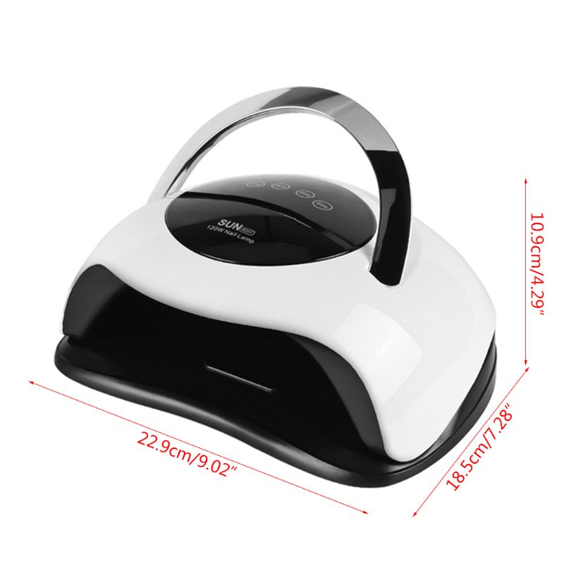 120W UV LED Nail Lamp Smart Sensing Nail Dryer Handheld Manicure Quick Drying T4MB, As pic
120W UV LED Nail Lamp Smart Sensing Nail Dryer Handheld Manicure Quick Drying T4MB, As pic