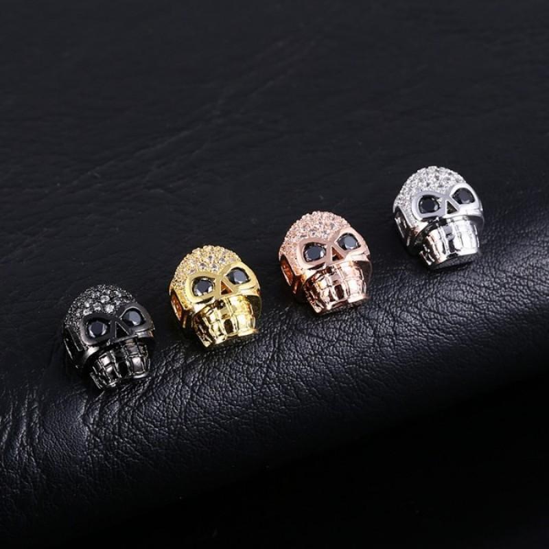 DIY Jewelry Findings Components Wholesale Exquisite High Quality Zircon Gold Silver Plated Copper Skull Head Jewelry Accessories LP013
DIY Jewelry Findings Components Wholesale Exquisite High Quality Zircon Gold Silver Plated Copper Skull Head Jewelry Accessories LP013