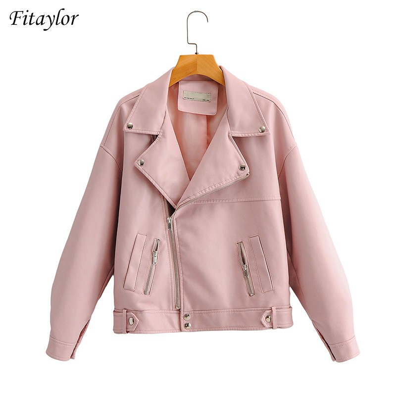 Fitaylor New Autumn Winter Women Faux Soft Leather Jacket Casual Female BF Style Zipper Turn Down Collar Loose Black Pu Coat, Beige
Fitaylor New Autumn Winter Women Faux Soft Leather Jacket Casual Female BF Style Zipper Turn Down Collar Loose Black Pu Coat, Beige