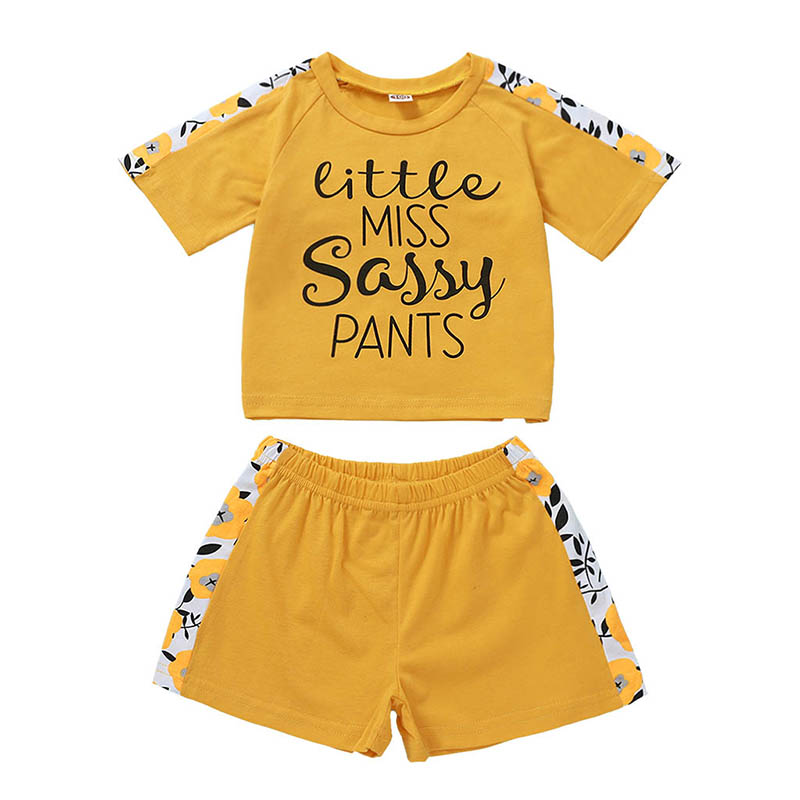 Girls 100% Cotton Letter Print Short Sleeve Tops and Short Trousers Set Two-piece Children Summer Sport T-Shirt and Short Pant Suit ZHT 375, As picture
Girls 100% Cotton Letter Print Short Sleeve Tops and Short Trousers Set Two-piece Children Summer Sport T-Shirt and Short Pant Suit ZHT 375, As picture